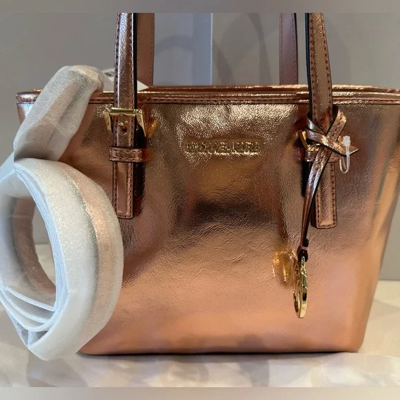 !!! SOLD!!!NWT MICHAEL KORS JET SET TOTE/crossbody & DUSTY - Picture 5 of 11